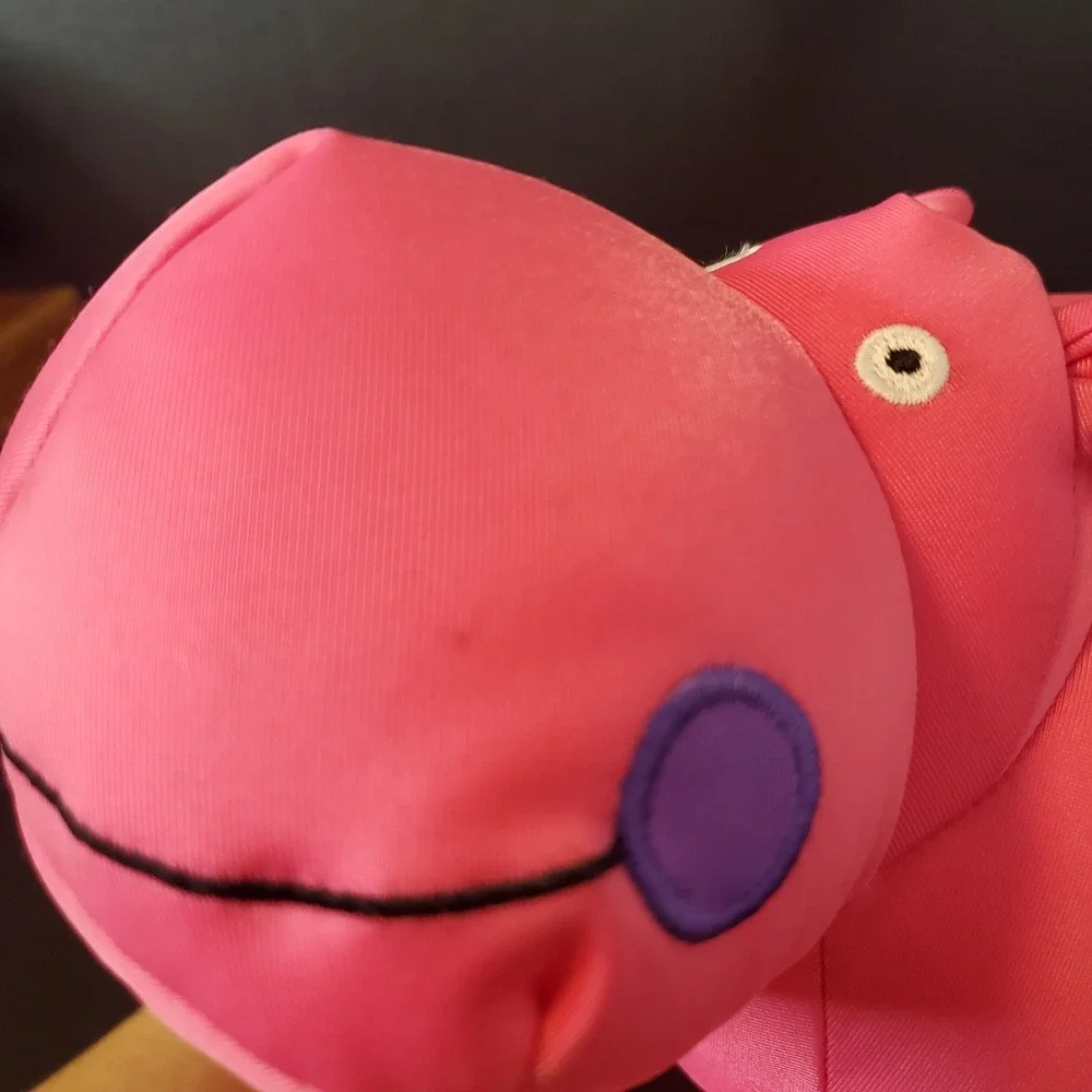 Wishpets Squeezhies‎ Pink Hippopotamus Microbead Stuffed Hippo 2013 RARE FIND
